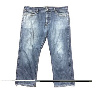 Bluffworks Jeans Mens 40/25 Regular Fit Straight Leg Travel Pants Distressed